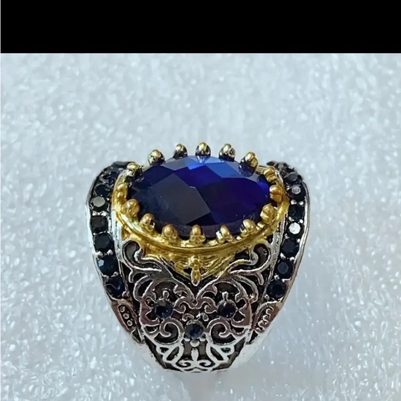 1pc New Topaz Color Ring European And American Plated. - Picture 2 of 3